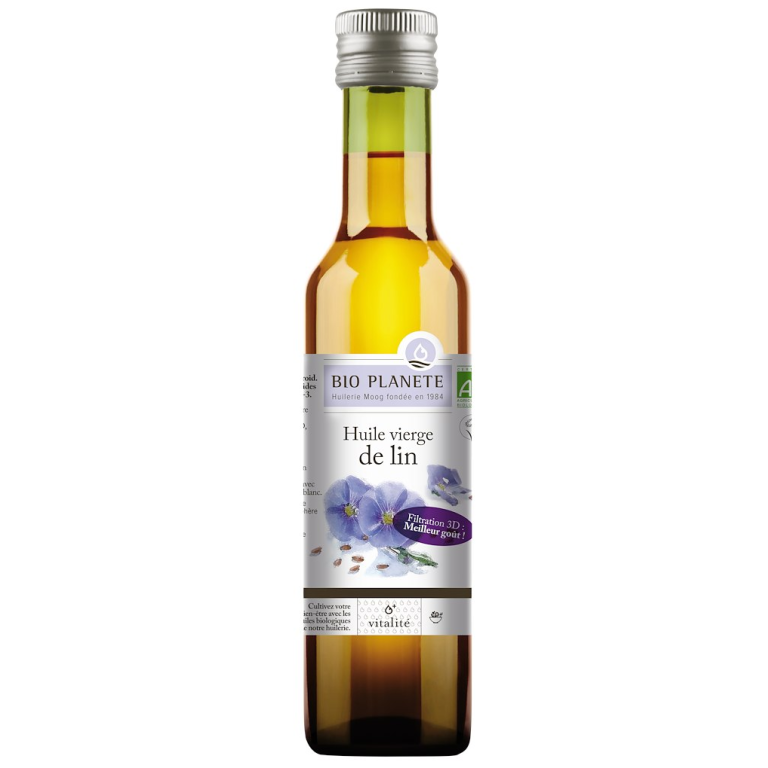OLEJ LNIANY TŁOCZONY NA ZIMNO BIO 250 ml - BIO PLANETE
