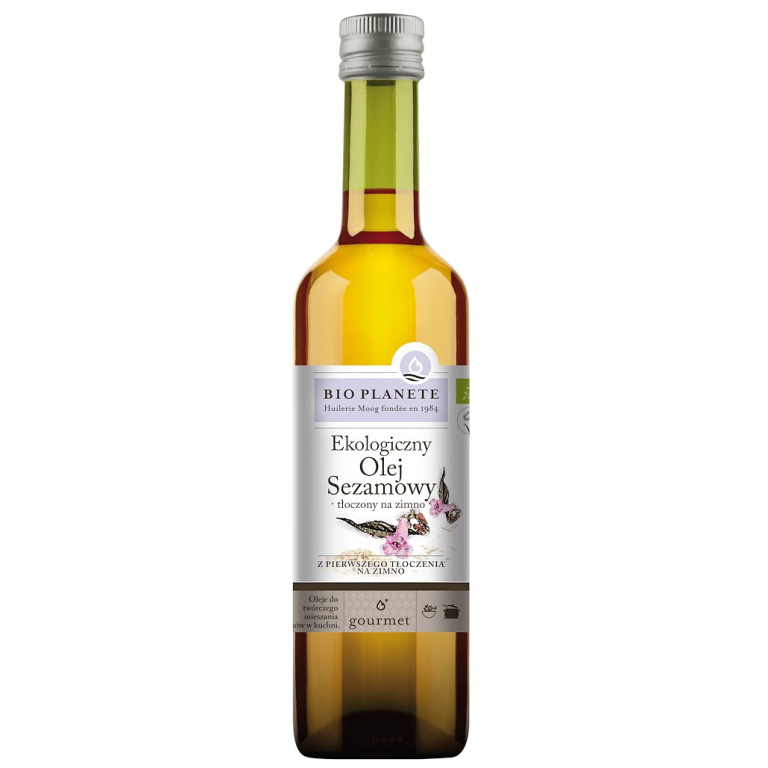 OLEJ SEZAMOWY TŁOCZONY NA ZIMNO BIO 500 ml - BIO PLANETE