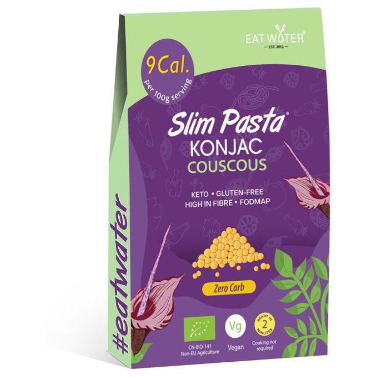 MAKARON (KONJAC) W KSZTAŁCIE KUSKUSU BEZGLUTENOWY BIO 270 g (200 g) - SLIM (EAT WATER)