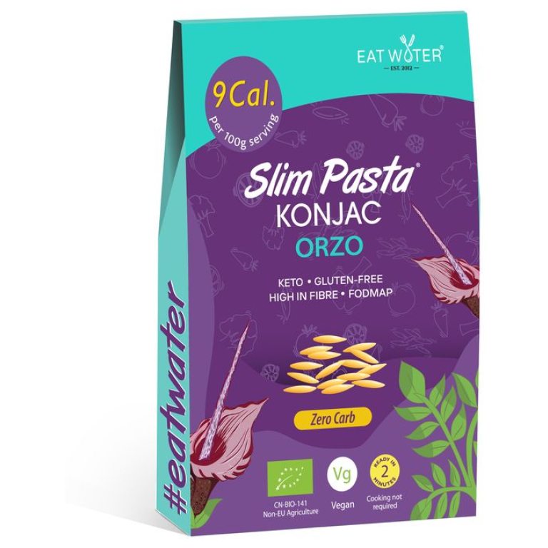 MAKARON (KONJAC) W KSZTAŁCIE ORZO BEZGLUTENOWY BIO 270 g (200 g) - SLIM (EAT WATER)