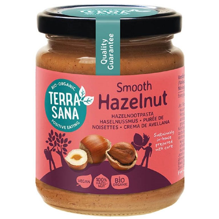 KREM Z PRAŻONYCH ORZECHÓW LASKOWYCH BIO 250 g - TERRASANA