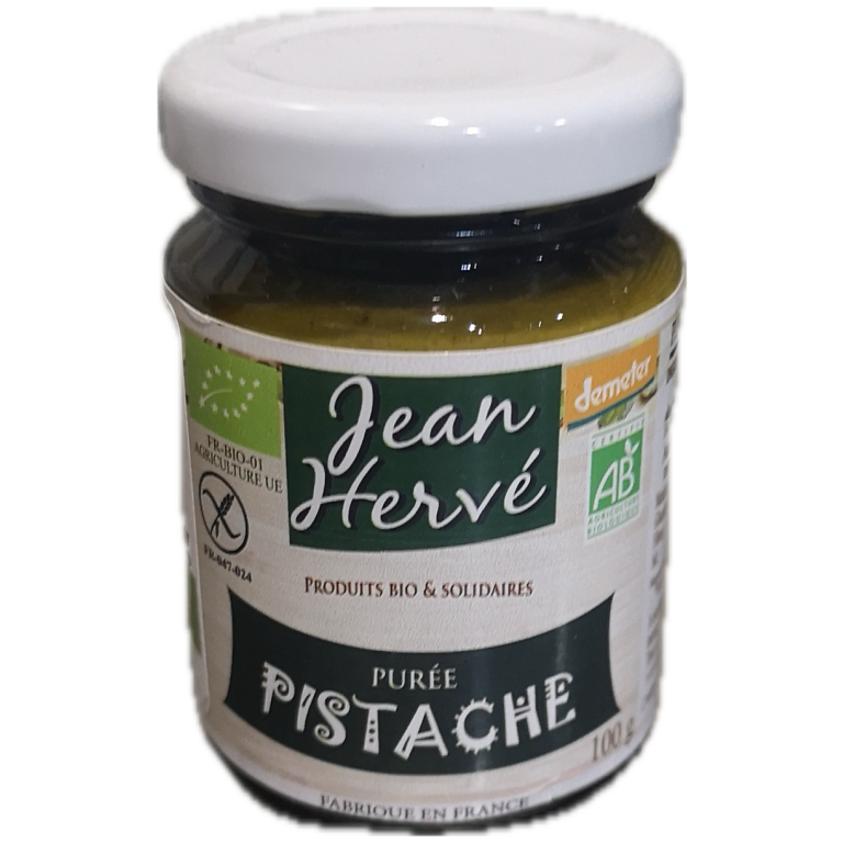 KREM Z PISTACJI 100 % BEZGLUTENOWY DEMETER BIO 100 g - JEAN HARVE