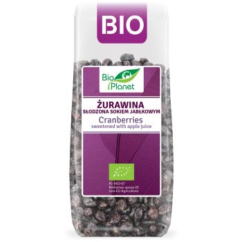 ŻURAWINA SŁODZONA SOKIEM JABŁKOWYM BIO 100 g - BIO PLANET