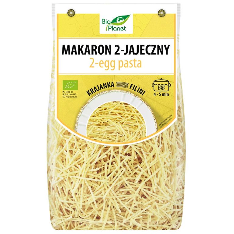MAKARON (2-JAJECZNY) KRAJANKA BIO 250 g - BIO PLANET