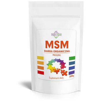 MSM SIARKA ORGANICZNA PROSZEK 200 g - SOUL FARM