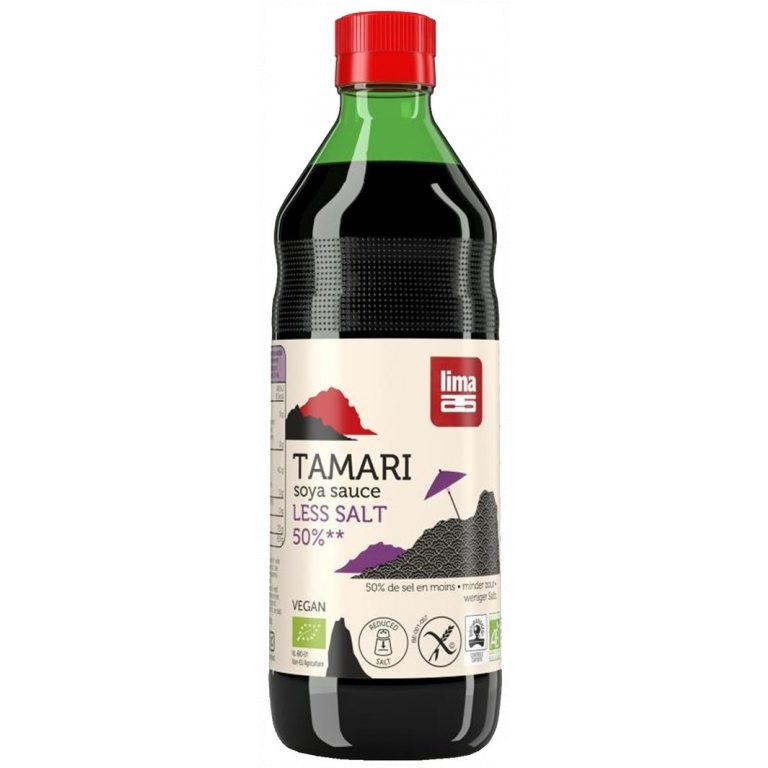 SOS SOJOWY TAMARI 50 % MNIEJ SOLI BEZGLUTENOWY BIO 500 ml - LIMA