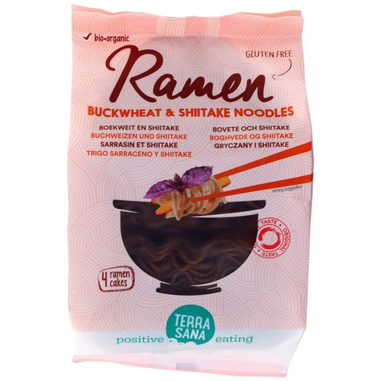 MAKARON (GRYCZANY Z SHIITAKE) RAMEN BEZGLUTENOWY BIO 280 g - TERRASANA