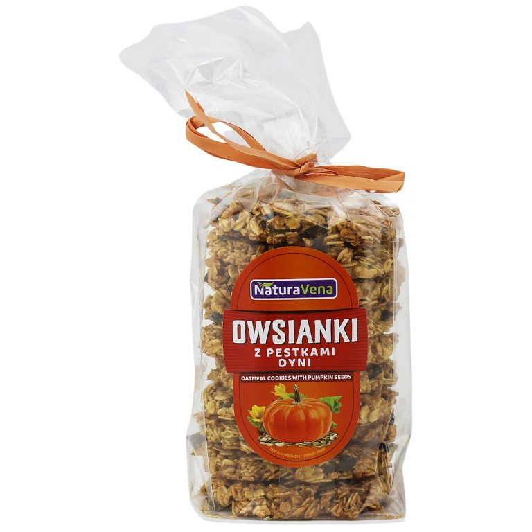 CIASTKA OWSIANKI Z PESTKAMI DYNI 175 g - NATURAVENA