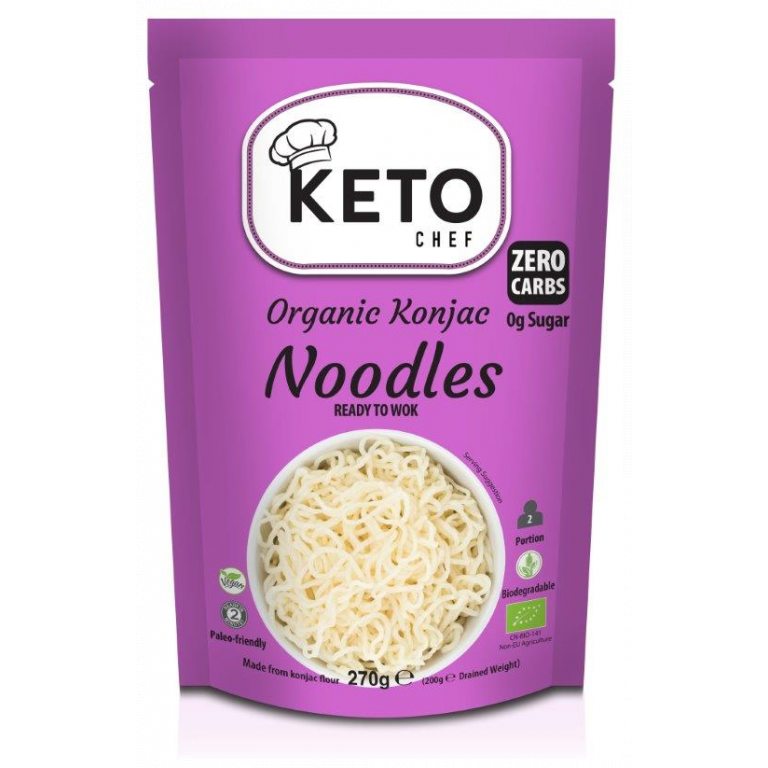 MAKARON (KONJAC) GOTOWY NA WOKA BEZGLUTENOWY BIO 270 g (200 g) - KETO CHEF (BETTER THAN FOODS)