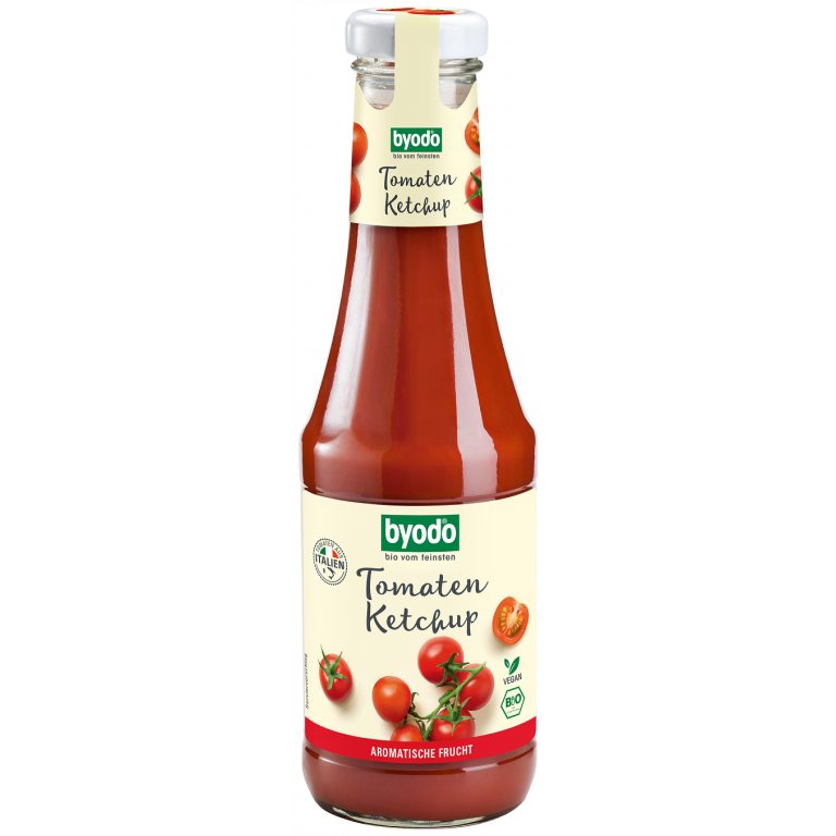 KETCHUP ŁAGODNY BEZGLUTENOWY BIO 500 ml - BYODO