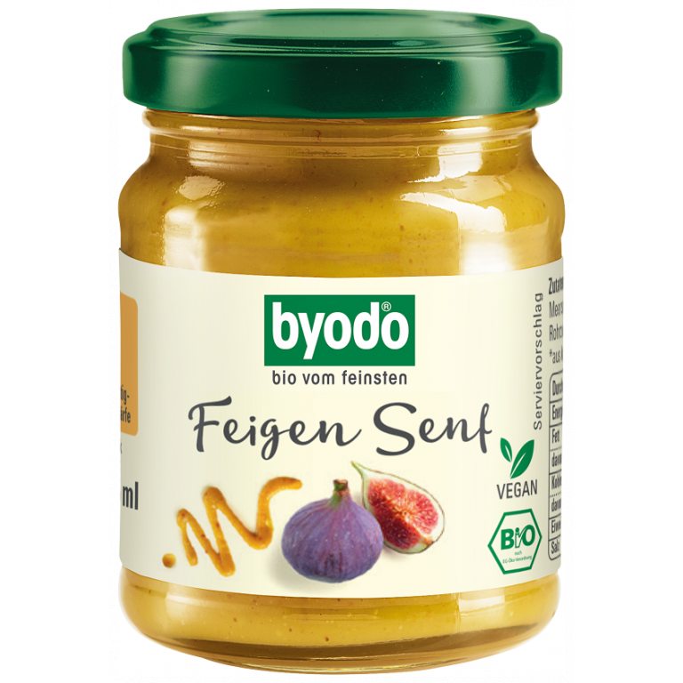 MUSZTARDA FIGOWA BEZGLUTENOWA BIO 125 ml - BYODO