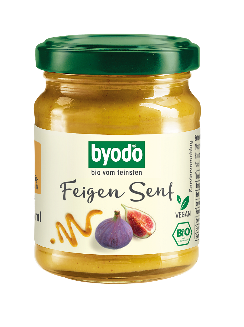 MUSZTARDA FIGOWA BEZGLUTENOWA BIO 125 ml - BYODO