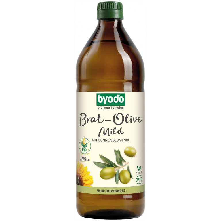 OLIWA Z OLIWEK Z OLEJEM SŁONECZNIKOWYM DO GOTOWANIA I SMAŻENIA BIO 750 ml - BYODO