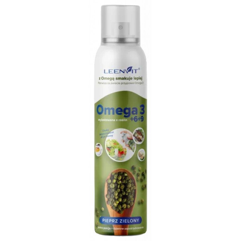 OMEGA 3-6-9 O SMAKU PIEPRZU ZIELONEGO W SPRAYU 150 ml - LEENVIT