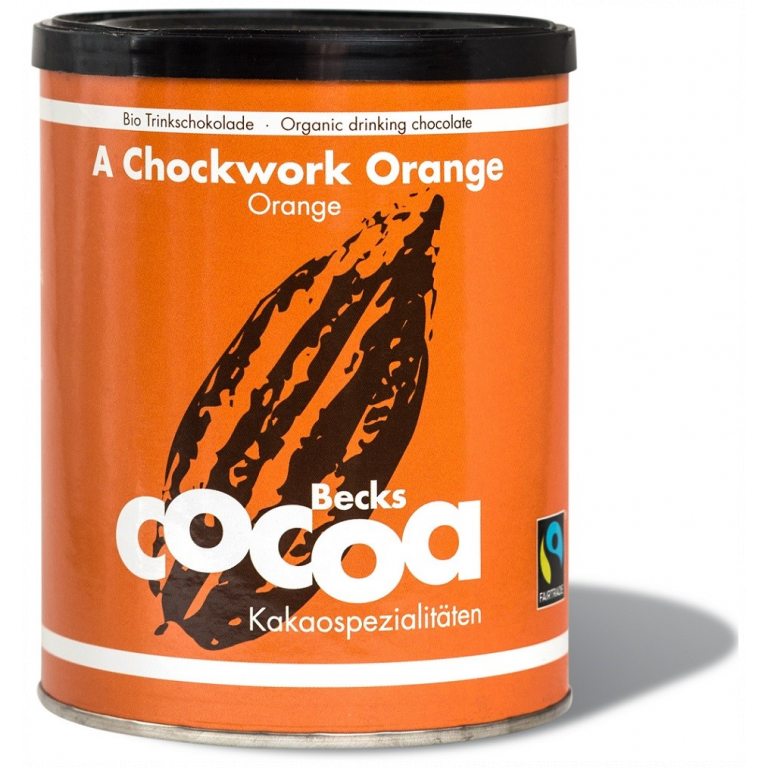 CZEKOLADA DO PICIA POMARAŃCZOWO - IMBIROWA FAIR TRADE BEZGLUTENOWA BIO 250 g - BECKS COCOA