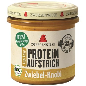 PASTA PROTEINOWA Z CEBULĄ I CZOSNKIEM BEZGLUTENOWA BIO 135 g - ZWERGENWIESE