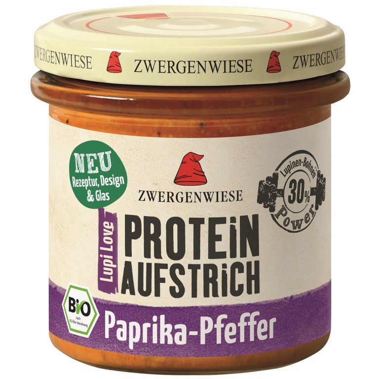 PASTA PROTEINOWA Z PAPRYKĄ I PIEPRZEM BEZGLUTENOWA BIO 135 g - ZWERGENWIESE