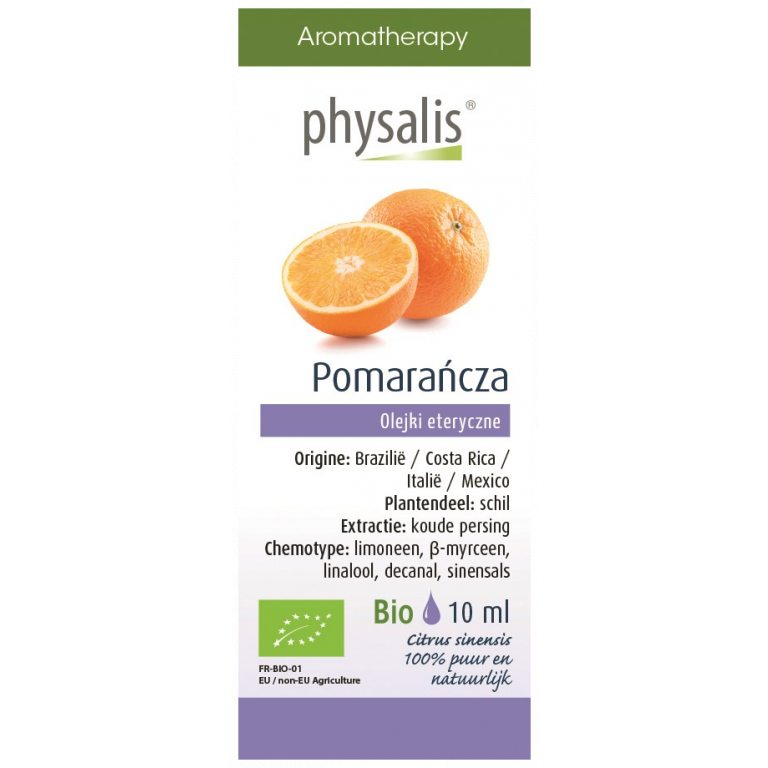 OLEJEK ETERYCZNY POMARAŃCZA BIO 10 ml - PHYSALIS