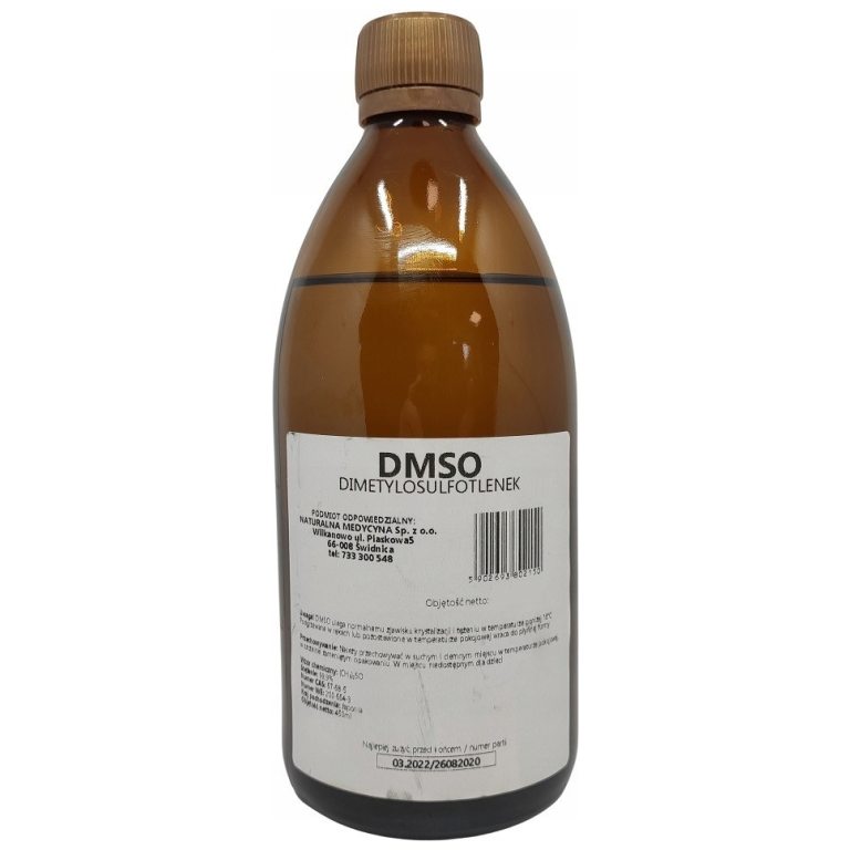 DMSO 500 ml szklane opakowanie dimetylosulfotlenek