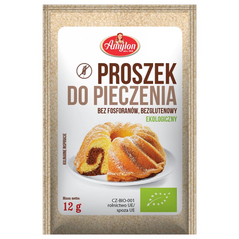 PROSZEK DO PIECZENIA BEZGLUTENOWY BIO 12 g - AMYLON