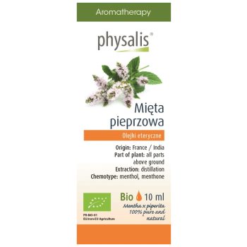 OLEJEK ETERYCZNY MIĘTA PIEPRZOWA BIO 10 ml - PHYSALIS