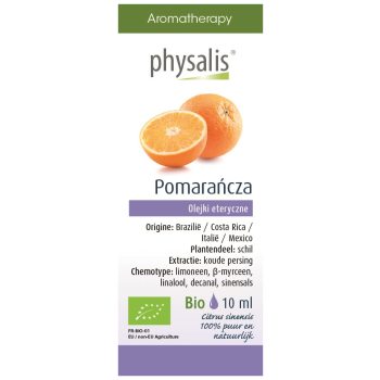 OLEJEK ETERYCZNY POMARAŃCZA BIO 10 ml - PHYSALIS
