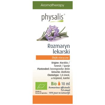 OLEJEK ETERYCZNY ROZMARYN LEKARSKI BIO 10 ml - PHYSALIS