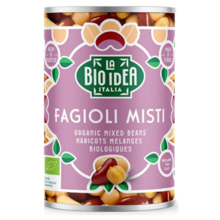 FASOLA MIX W ZALEWIE BIO 400 g (240 g) - LA BIO IDEA