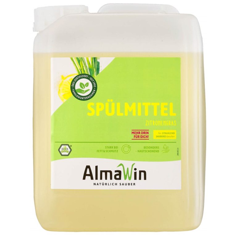 PŁYN DO MYCIA NACZYŃ TRAWA CYTRYNOWA (KONCENTRAT) ECO 5 L - ALMAWIN