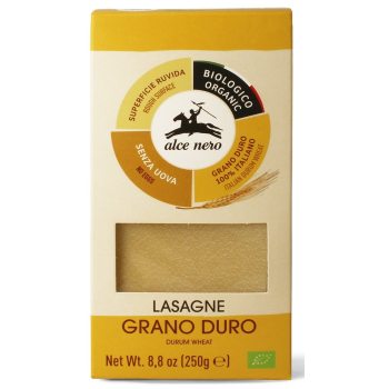 MAKARON (SEMOLINOWY) LASAGNE BIO 250 g - ALCE NERO