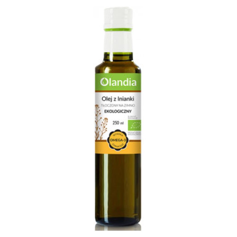OLEJ Z LNIANKI TŁOCZONY NA ZIMNO BIO 250 ml - OLANDIA
