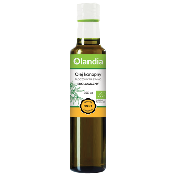 OLEJ KONOPNY TŁOCZONY NA ZIMNO BIO 250 ml - OLANDIA