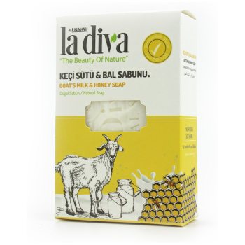 MYDŁO W KOSTCE KOZIE MLEKO I MIÓD 100 g - LA DIVA