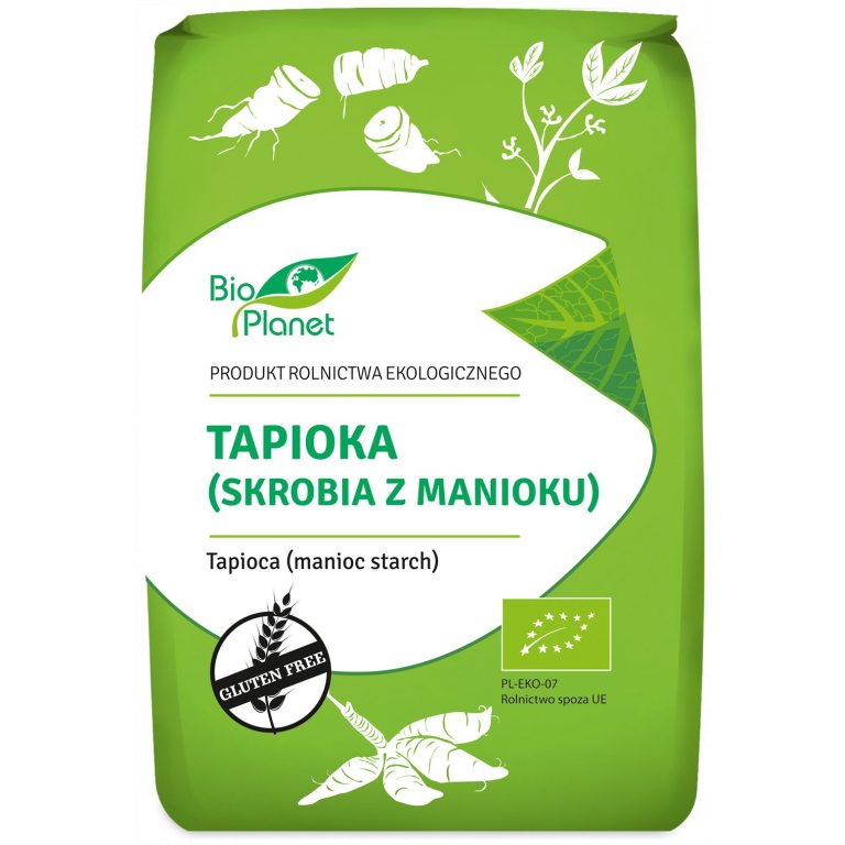 TAPIOKA (SKROBIA Z MANIOKU) BEZGLUTENOWA BIO 800 g - BIO PLANET