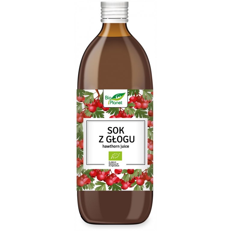 SOK Z GŁOGU BIO 500 ml - BIO PLANET