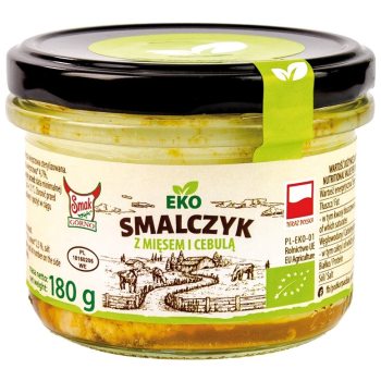 SMALEC Z MIĘSEM I CEBULKĄ BIO 180 g - SMAK EKO