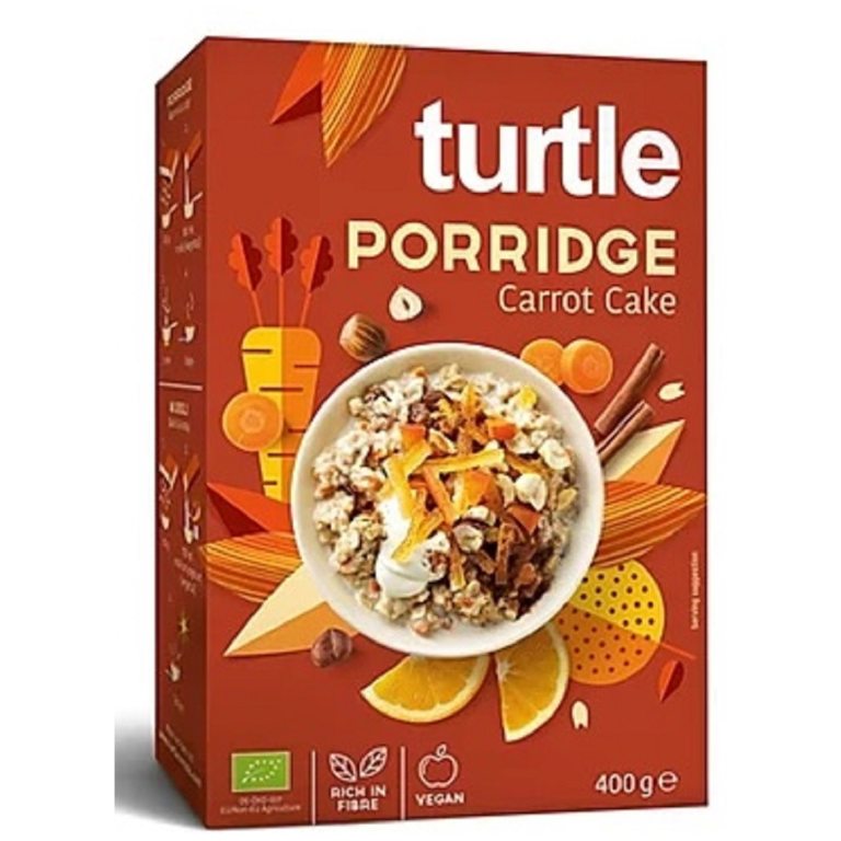 OWSIANKA O SMAKU CIASTA MARCHEWKOWEGO BIO 400 g - TURTLE