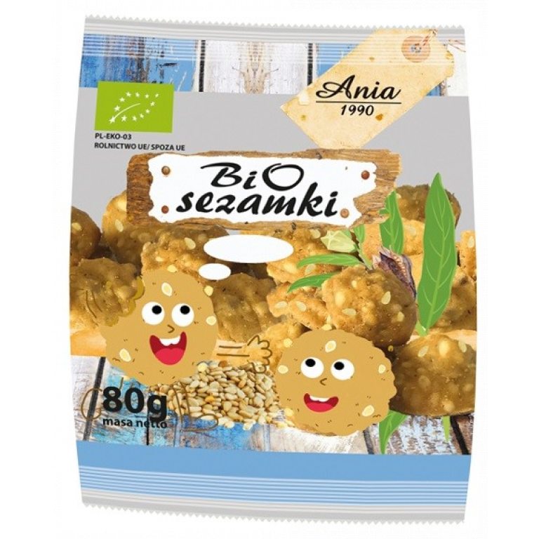 CIASTKA Z SEZAMEM BIO 80 g - BIO ANIA