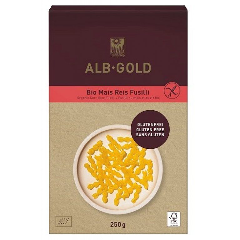 MAKARON (KUKURYDZIANO - RYŻOWY) ŚWIDERKI BEZGLUTENOWY BIO 250 g - ALB-GOLD