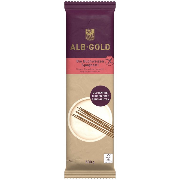 MAKARON (GRYCZANY) SPAGHETTI BEZGLUTENOWY BIO 500 g - ALB GOLD (ALB NATUR)