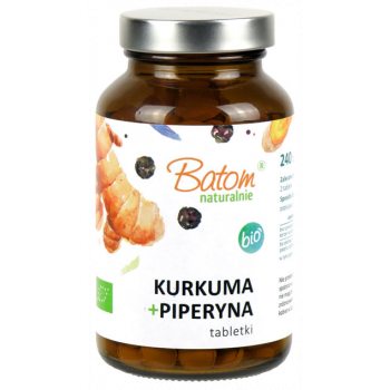 KURKUMA + PIPERYNA BIO 240 TABLETEK - BATOM