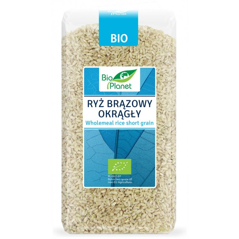 RYŻ BRĄZOWY OKRĄGŁY BIO 500 g - BIO PLANET