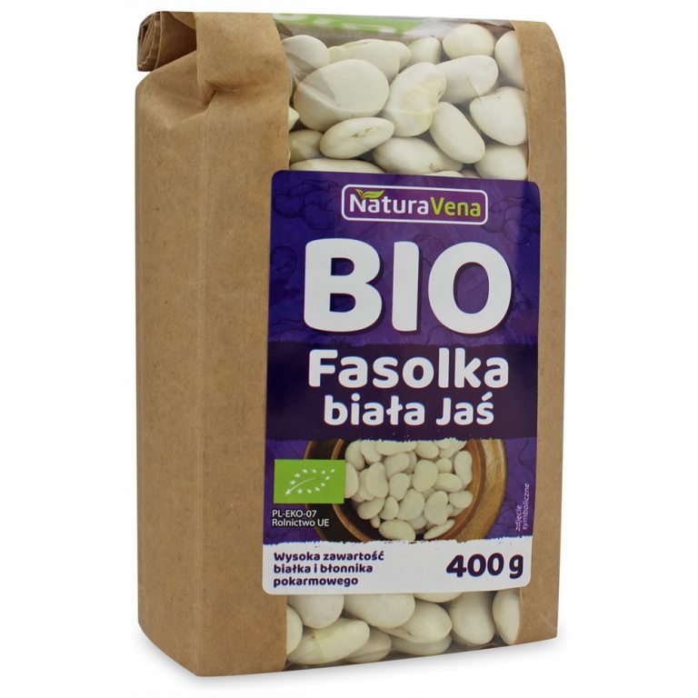 FASOLKA BIAŁA JAŚ BIO 400 g - NATURAVENA
