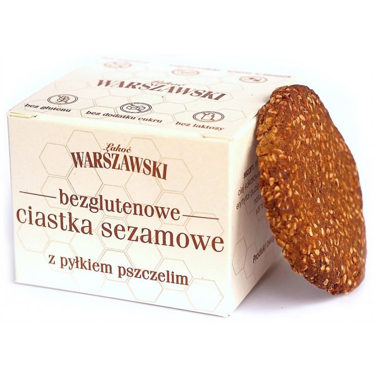 CIASTKA SEZAMOWE Z PYŁKIEM PSZCZELIM BEZGLUTENOWE 150 g - BATON WARSZAWSKI