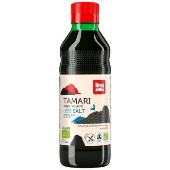 SOS SOJOWY TAMARI 25 % MNIEJ SOLI BEZGLUTENOWY BIO 250 ml - LIMA