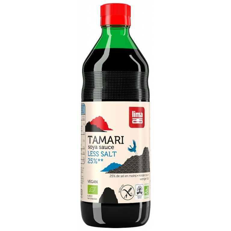 SOS SOJOWY TAMARI 25 % MNIEJ SOLI BEZGLUTENOWY BIO 500 ml - LIMA