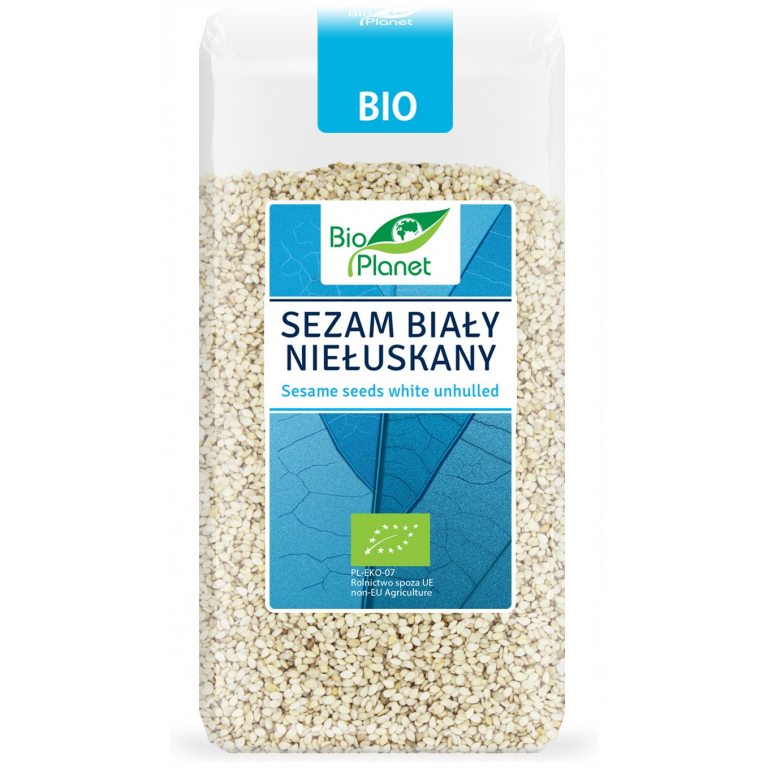 SEZAM BIAŁY NIEŁUSKANY BIO 250 g - BIO PLANET