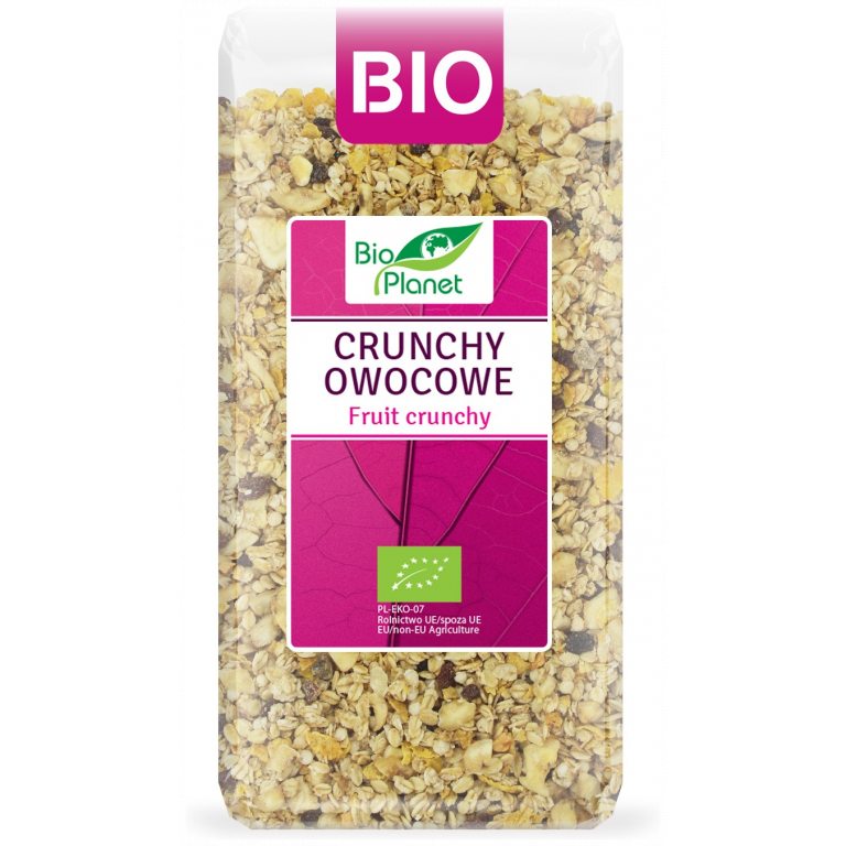 CRUNCHY OWOCOWE BIO 250 g - BIO PLANET