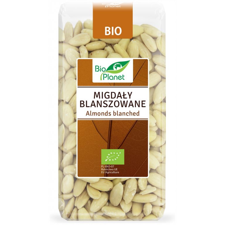 MIGDAŁY BLANSZOWANE BIO 350 g - BIO PLANET