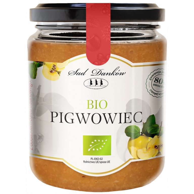 PIGWOWIEC 80 % Z CUKREM TRZCINOWYM BIO 250 g - SAD DANKÓW